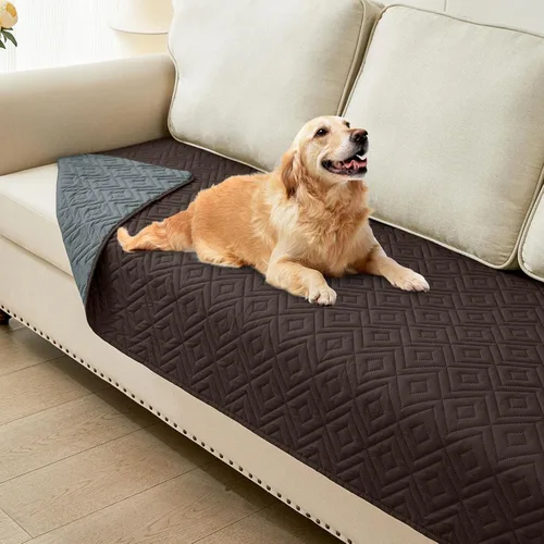 Miniatura 20 de hyha Manta impermeable para perro, manta suave para cama de perro, manta para mascotas, funda de sofá impermeable lavable para perros, fundas Gris