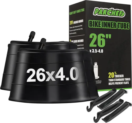 Miniatura 9 de Tubo de neumático grueso resistente de 20 x 4.0, 26 x 4.0 con válvula Schrader - Tubo interior de goma butílica gruesa para bicicletas eléctricas