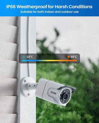 Miniatura 4 de ZOSI Sistema de cámara de seguridad PoE de 32 canales 4K, 12 cámaras interiores y exteriores de 8 MP con audio, detección de persona/vehículo
