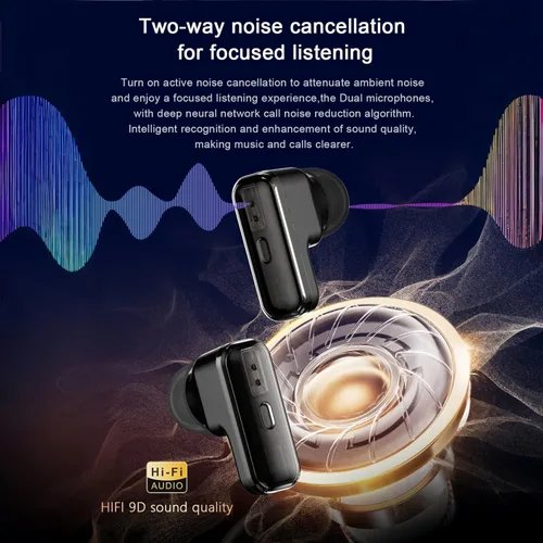 Miniatura 5 de Reloj inteligente Desong con auriculares, pantalla HD de 2.02", reloj de fitness, responder/realizar llamadas, reloj inteligente 2 en 1