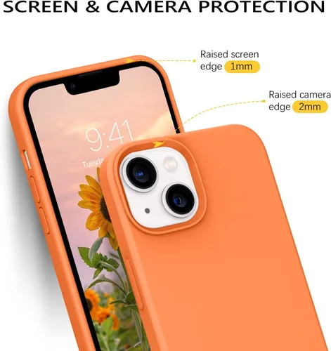 Miniatura 215 de GUAGUA Funda compatible con iPhone 17 Pro Max de 6.9 pulgadas, silicona líquida, goma de gel suave, delgada, forro de microfibra delgada