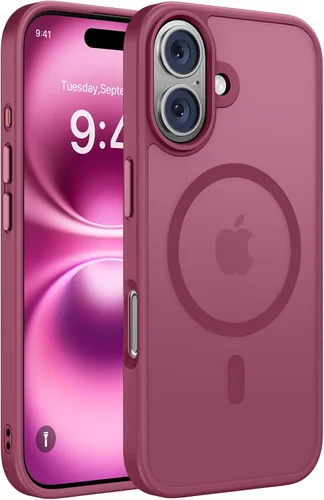Miniatura 44 de Miracase Funda diseñada para iPhone SE 2022/SE 2020/7/8, funda multicolor de silicona a prueba de golpes (rojo)