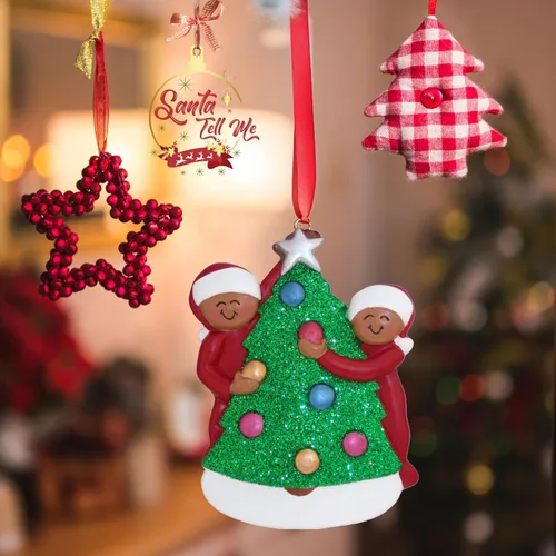 Miniatura 5 de Adorno de Primera Navidad 2025 Personalizado para Parejas – Regalo Personalizado de Nuestro Primer Año Juntos para Parejas – Adorno de Primera