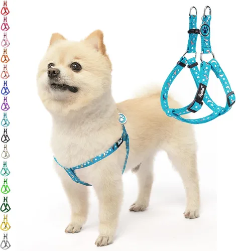 Miniatura 27 de PUPTECK arnés para perro para no jalar, reflejante, ajustable, básico, de nailon, chaleco para cachorro, para caminar al aire libre con etiqueta