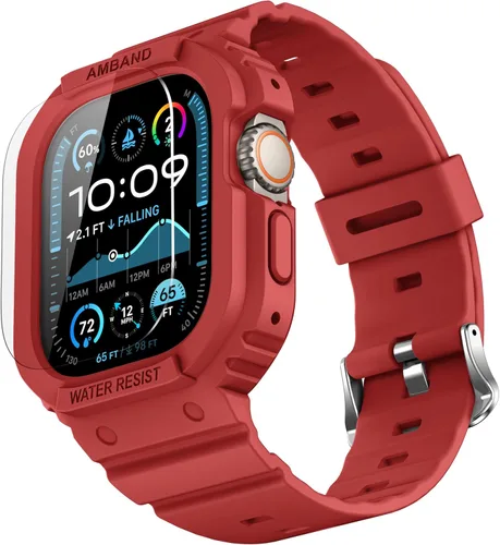 Miniatura 29 de amBand E1 Sport Case Band for Apple Watch Ultra 3/2/1 & SE 3/2/1 & Series 11 10 9 8 7 6 5 4 3 49mm 46mm 45mm 44mm 42mm 41mm 40mm 38mm, Shockproof &