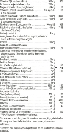 Miniatura 6 de Solgar Formula VM-2000 (Sistema multinutriente), 180 comprimidos - Múltiple de calidad premium - Contiene zinc - Apoya un sistema inmunológico