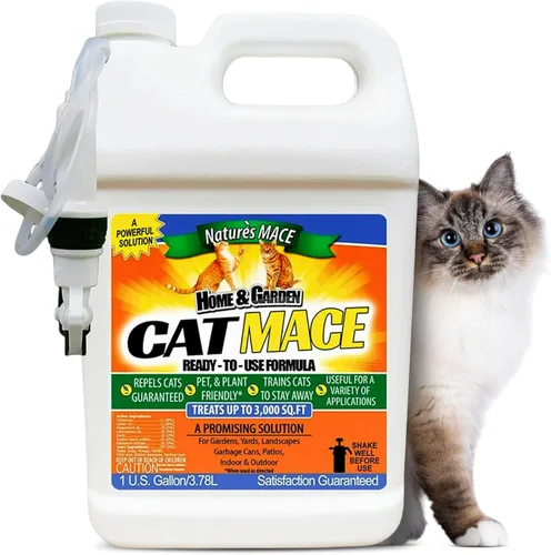 Nature's Mace Cat Mace - Repelente para gatos, herramienta de entrenamiento de mascotas, exterior e interior, hogar, disuasorio de aerosol líquido,