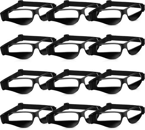 Weewooday Paquete de 12 gafas de baloncesto ajustables para entrenamiento deportivo, ayuda para entrenamiento de equipo, equipo de baloncesto,