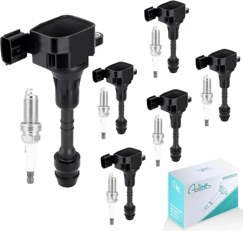 Paquete de bobinas de encendido UF349 22401-8H515 Bujías para Infiniti I35 QX4 (3.5L 4.0L) para Nissan NV1500 NV3500 2012-2019, NV2500 2012-2020,