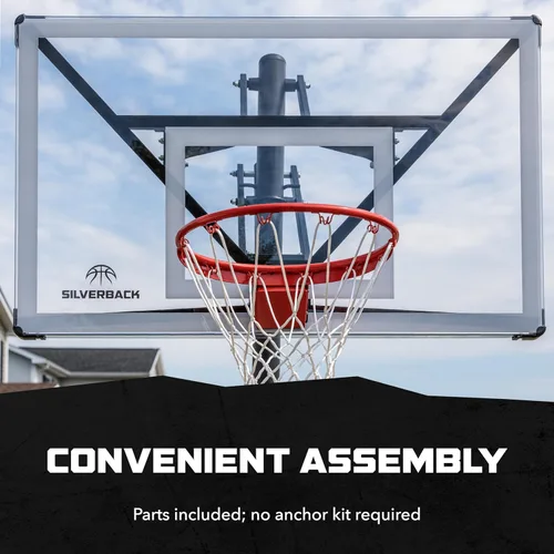 Miniatura 5 de Silverback NXT. Canasta de baloncesto en tierra de 152 cm con tablero de altura ajustable y diseño QuickPlay NXT 60
