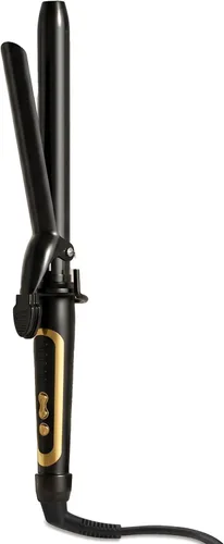 Lanvier - Rizador de pelo con barril de cerámica de turmalina extralargo de 1 pulgada/25 mm, rizador profesional de hasta 450 °F con doble voltaje