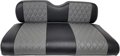 Miniatura 35 de Huskey Parts Company 2 piezas de fundas de asiento para carrito de golf marrón con costura en diamante para Club Car DS 2000.5-2013, vinilo de grado