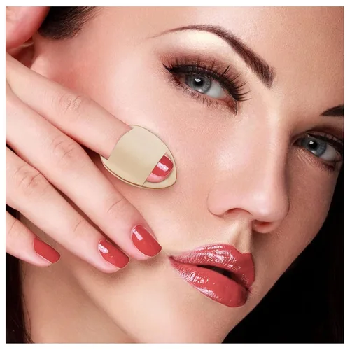 Miniatura 6 de WishLotus 6 esponjas de maquillaje en forma de gota para base de maquillaje reutilizables sueltas con estuche pequeño para mujeres y niñas