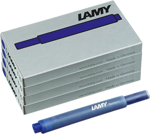 LAMY T10 - Juego de 4 cartuchos de tinta borrables con gran capacidad de tinta, apto para todos los modelos de pluma estilográfica Lamy - Contenido