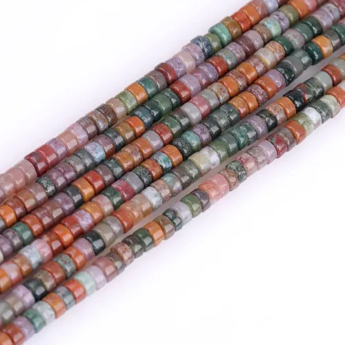 Miniatura 23 de GEM-Inside - Cuentas espaciadoras de Rondelle de 0.079 x 0.157 in, color natural mixto, multicolor, jade heishi, cuentas espaciadoras para Jade