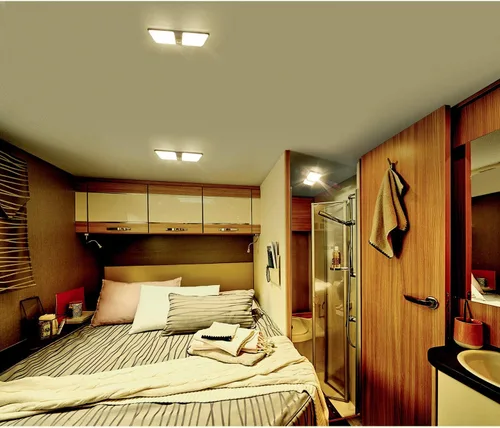 Miniatura 2 de BlueFire Luz LED de techo doble con interruptor de encendido/apagado, 6W 600LM, 4000-4500K, iluminación interior de 12 V CC para caravana, remolque