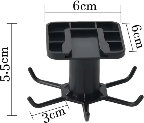 Miniatura 2 de 2 ganchos para debajo del gabinete para utensilios de cocina, ganchos giratorios de 360°, estante adhesivo de almacenamiento de cocina que ahorra