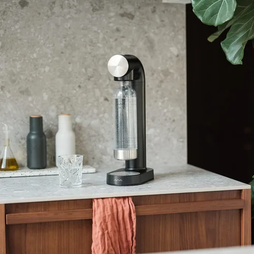 Miniatura 4 de AWA Máquina de carbonatador de agua: máquina para hacer agua con gas y máquina para hacer refrescos, con botella de 1 litro sin BPA, diseño europeo