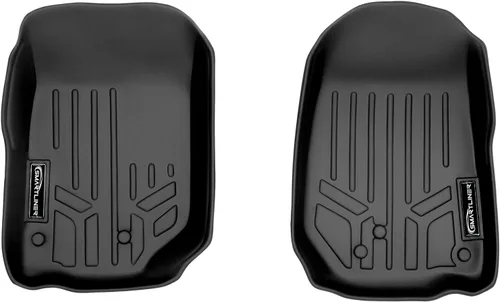 Miniatura 9 de SMARTLINER Juego de tapetes de piso de ajuste personalizado para 1ª fila, color negro para modelos Jeep Wrangler Unlimited 1997-2006 de 4 puertas