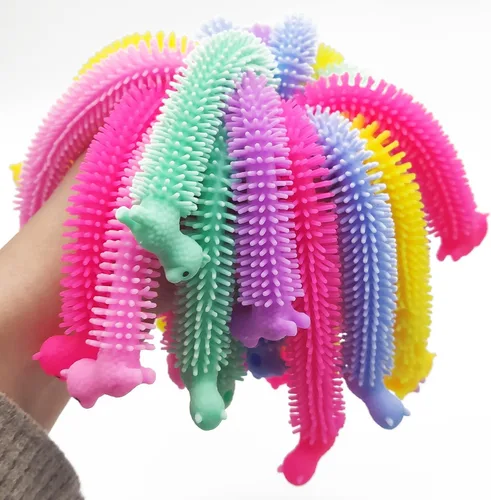 Miniatura 2 de 18 piezas de juguetes de cuerda elástica, juguete sensorial de alpaca, fideos para apretar para niños, niñas, adultos, regalos de fiesta