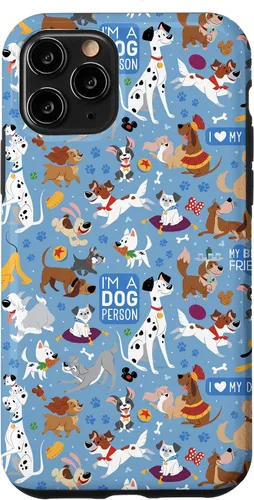 Miniatura 29 de Disney Funda azul para iPhone 17 con texto en inglés "Dogs I'm a Dogperson