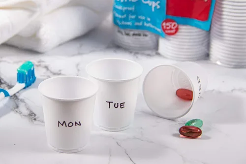 Miniatura 6 de SOLO Vasos de plástico para recambio de baño, blanco, 3 onzas, 600 unidades, 150 unidades (paquete de 4)