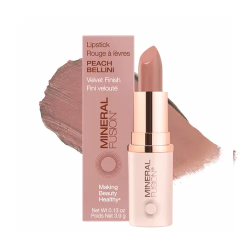 Miniatura 29 de Mineral Fusion Lápiz labial de larga duración, color de labios vívido y sin manchas con aceite de aguacate, manteca de semilla de cacao, libre