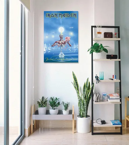 Miniatura 4 de Iron Maiden - Póster musical (7º hijo de un séptimo hijo, portada del álbum) (tamaño: 24 x 36 pulgadas)
