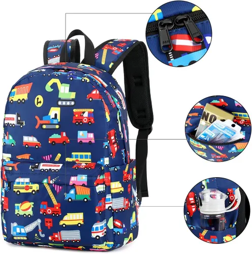 Miniatura 4 de Mochila preescolar para niños para escuela primaria Camión Marina S Computadora portátil