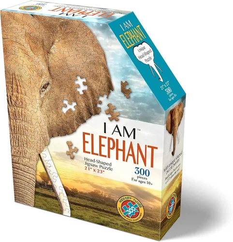 Miniatura 2 de e11even Madd Capp Puzzles - Yo soy elefante - 300 piezas - Rompecabezas en forma de animal (6017)