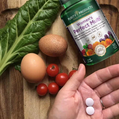 Miniatura 7 de Purity Products Multivitamínico perfecto para mujer, apoya la salud del tracto urinario, sistema inmunológico, hueso + músculo, cabello, piel, uñas