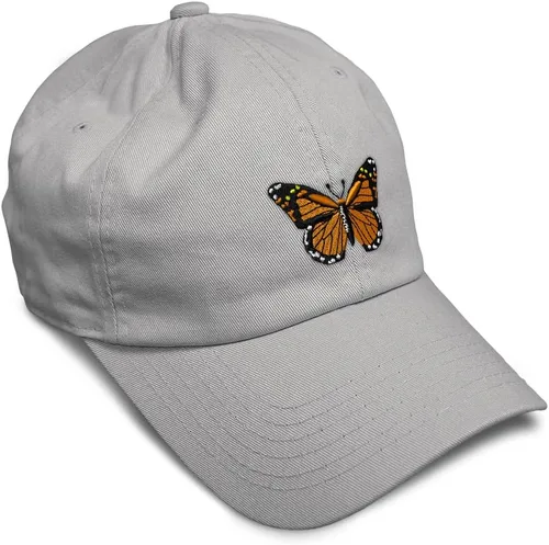 Miniatura 21 de Gorra de béisbol suave con diseño de mariposa monarca, con insectos, bordado de mariposa, de algodón, para hombres y mujeres