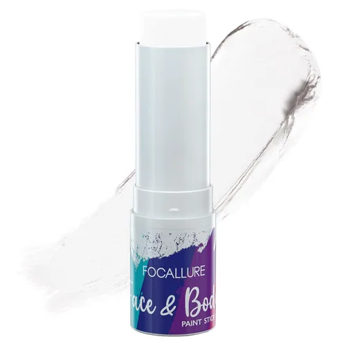Miniatura 8 de FOCALLURE Barra de pintura facial y corporal, barra negra para deportes, kit de pintura facial profesional hipoalergénica, maquillaje