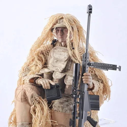 Miniatura 3 de Modelo de figura de acción de soldado para adultos, 12 pulgadas, 1/6, realista, militar, policía, francotirador, soldado, conjunto con accesorios