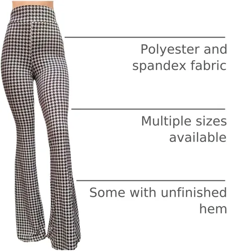Miniatura 38 de ShopMyTrend - Pantalones de yoga largos con piernas anchas y acampanadas estilo palazzo, con cintura alta, para mujer