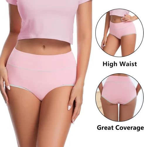 Miniatura 2 de Migbean Ropa interior de cintura alta para mujer, ropa interior para mujer, bragas para mujer, ropa interior de talla grande para mujer, bragas