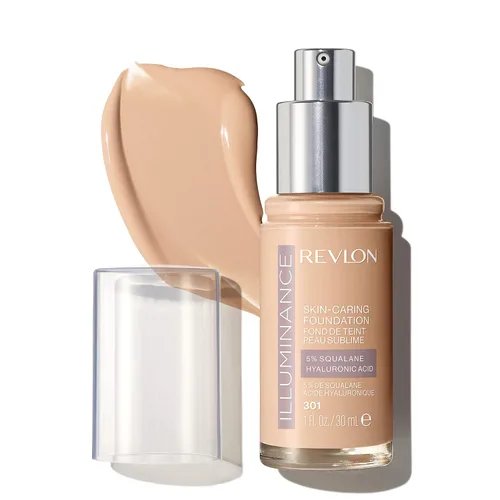 Miniatura 27 de Revlon Illuminance - Base líquida para el cuidado de la piel, ácido hialurónico, fórmula hidratante y nutritiva con cobertura media, bronceado claro