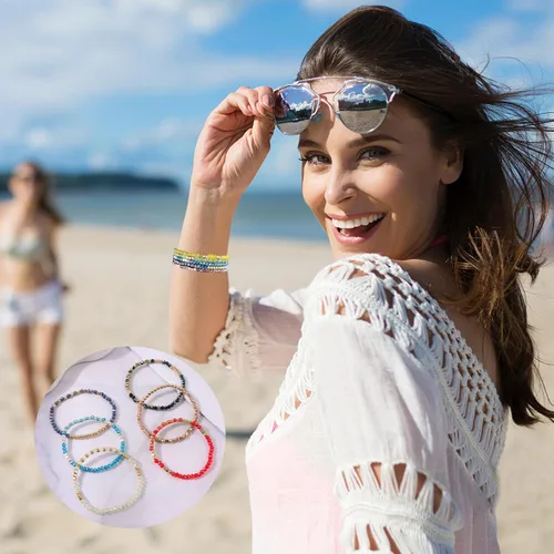 Miniatura 3 de JEWPARK 26 pulseras de plata dorada para mujer, pulseras anchas abiertas