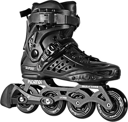Patines profesionales en línea con ruedas de 0.157 x 3.150 in, patines de una sola fila de fitness para adultos, mujeres y hombres, botas interiores