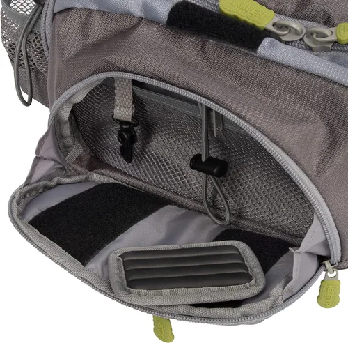 Miniatura 9 de Allen Company Cedar Creek Fly Fishing Sling Pack - Fits up to 4 Tackle/Fly Boxes and Other Accessories - Gray/Lime and Olive Green