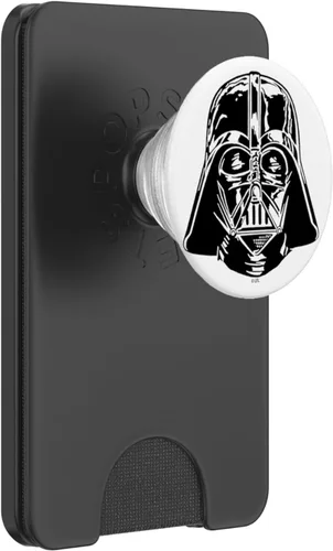 Miniatura 7 de Star Wars Darth Vader Casco negro y blanco – PopSockets Grip y soporte para teléfonos y tabletas, Negro