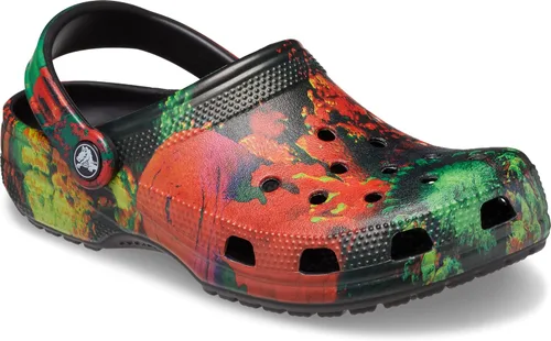 Miniatura 86 de Zuecos Crocs clásicos con diseño de teñido anudado marmoleado para mujer