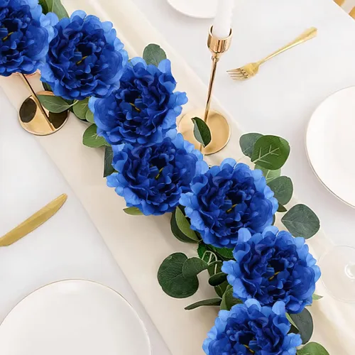 Miniatura 5 de 20 Piezas Flores Artificiales Peonías, Peonías Falsas de Seda de 5" con Tallos de 6" Sin Hoja, Flores de Peonías Sintéticas para Decoración