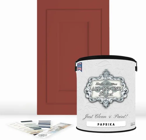 Miniatura 104 de Pintura TODO EN UNO, Abbey (gris cálido), Muestra de 8oz - Pintura duradera para gabinetes y muebles. Imprimación y capa superior incorporadas,