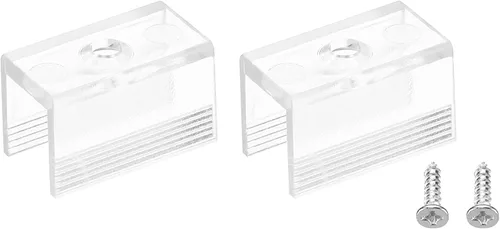 MECCANIXITY Clips de montaje para luces de cuerda, accesorios de soporte de montaje de canal de pared para tira de neón LED de 0.315 in,