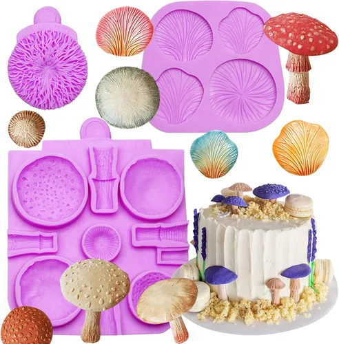 Miniatura 9 de Molde de silicona para hongos, moldes de chocolate para decoración de pasteles de boda, adornos de cupcakes, pudín, crumble de galletas M22
