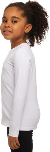 Miniatura 2 de Lovetti Camisas básicas de manga larga para niñas, de algodón turco, cuello redondo, ropa de moda