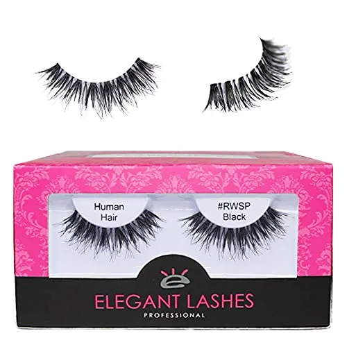 Miniatura 7 de Elegant Lashes #RWSP Black Pestañas postizas finas (cabello humano 100% natural de primera calidad)