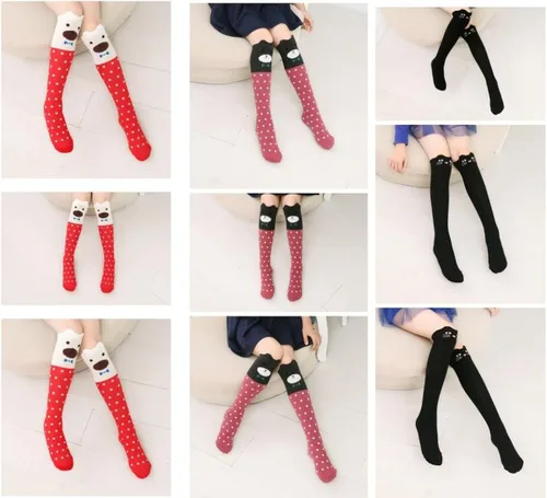 Miniatura 5 de Calcetines altos de algodón de dibujos animados para niños, talla única