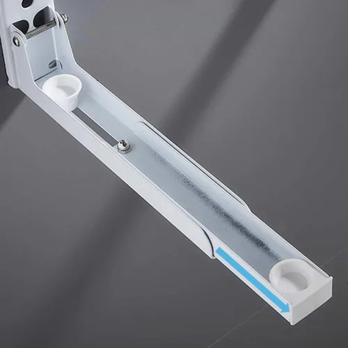 Miniatura 4 de Soporte de montaje para microondas, soporte plegable retráctil para horno de microondas montado en la pared, soporte para accesorios de cocina